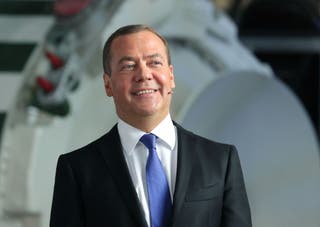 Ruski bivši vođa Dmitrij Medvedev, predsjednik Putin Ally koji je sada zamjenik predsjednika Vijeća sigurnosti zemlje
