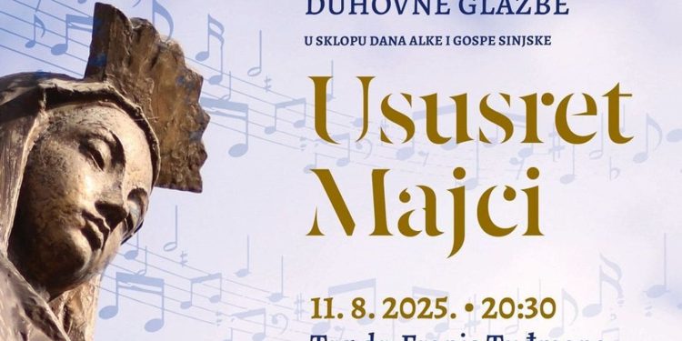 Glazbeni susret vjere i domoljublja: “Ususret Majci” na Trgu dr. Franje Tuđmana