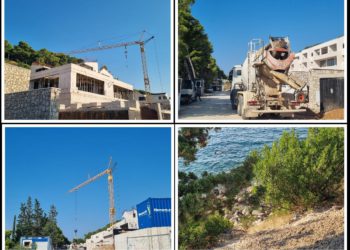 Gradili na Visu unatoč zabrani izvođenja radova i još pobacali beton po pomorskom dobru!