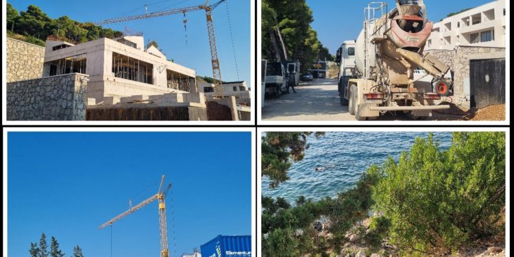 Gradili na Visu unatoč zabrani izvođenja radova i još pobacali beton po pomorskom dobru!