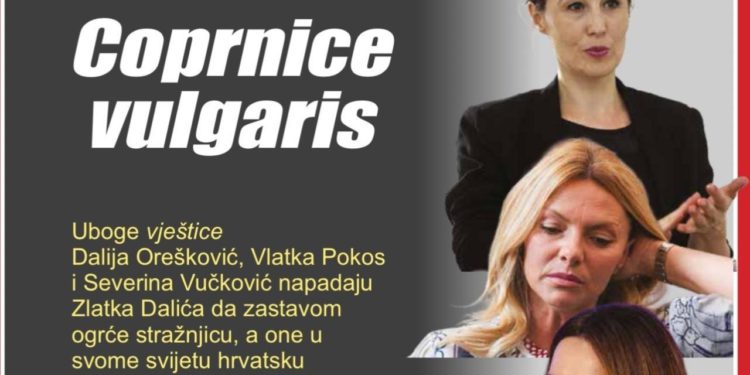 Hrvatski tjednik objavio skandaloznu naslovnicu. Severinu, Daliju Orešković i Vlatku Pokos prozvali ubogim vješticama
