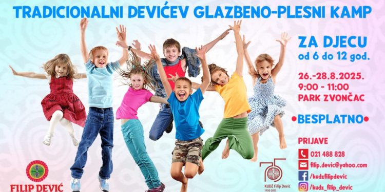 Igra, ples i pjesma: Ljetni glazbeno-plesni kamp za djecu u Zvončacu