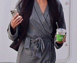 Kendall Jenner izgleda neprepoznatljivo dok kanalizira Angelinu Jolie na setu