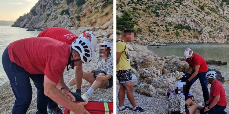 Mlađa ženska osoba u Dalmaciji zatražila pomoć. Reagirali iz HGSS-a: “Zbog bolova više nije mogla nastaviti hodati”