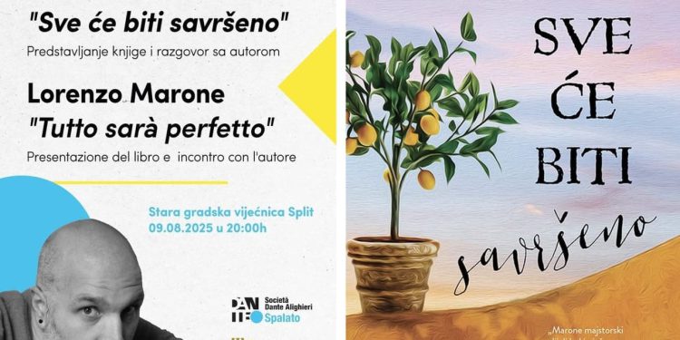 Napuljski književnik Lorenzo Marone gostuje u Splitu