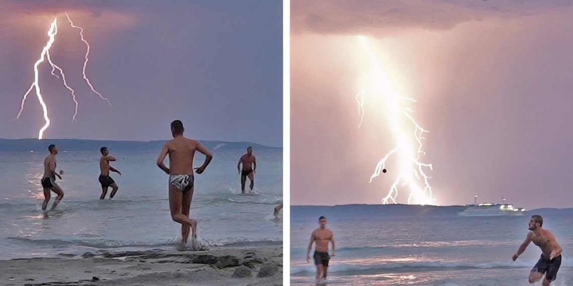 Nevrijeme zahvatilo otoke dok su piciginaši boravili na Bačvicama. Prizori su spektakularni