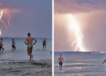 Nevrijeme zahvatilo otoke dok su piciginaši boravili na Bačvicama. Prizori su spektakularni