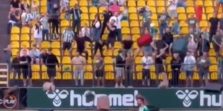 Obožavatelji lansiraju kofere na terenu, nevjerojatan prosvjed u Litvi