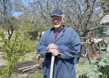 Otiša je posljednji pravi i ponosni šibenski težak, Grgica Škugor. Ni dva umjetna kuka, nisu ga mogli odvojiti od zemlje
