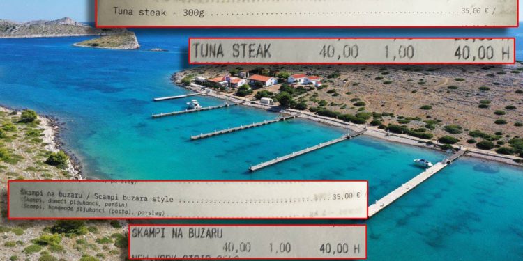 POGLEDAJTE KAKO VARAJU GOSTE Restoran u Kornatima gostu naplatio daleko više nego je stajalo u jelovniku