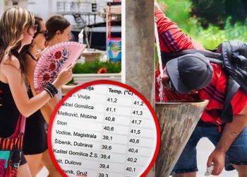 Paklene vrućine u Dalmaciji: Temperature premašile 41 °C, more i kopno pod naletom toplinskog vala