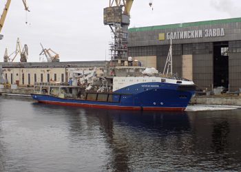 Potopljen novi brod ruske mornarice u Sankt Peterburgu