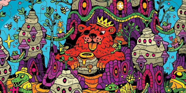 Prva serija Five Magic Puzzle Company Company Jigsaw Puzzle sadrži umjetnost iz avanturističkog vremena dizajnera