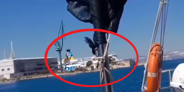 Slobodna Dalmacija – Snimka: događa li se upravo brzinska akcija ‘rastavljanja’ azbestnog broda u Splitu? A Šuta zakašnjelo poziva inspekcije