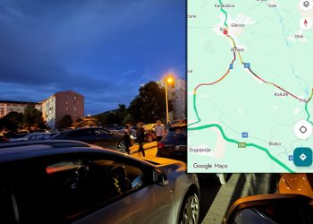 Slobodna Dalmacija – Sve se crveni! Pogledajte situaciju na cestama jutro nakon koncerta, jedan smjer posebno je kritičan