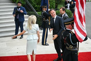 Generalni tajnik NATO -a Mark Rutte stiže u Bijelu kuću