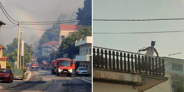 Unatoč visokim temperaturama koje dosežu i do 40°C, požar izazvao prekid opskrbe električnom energijom!