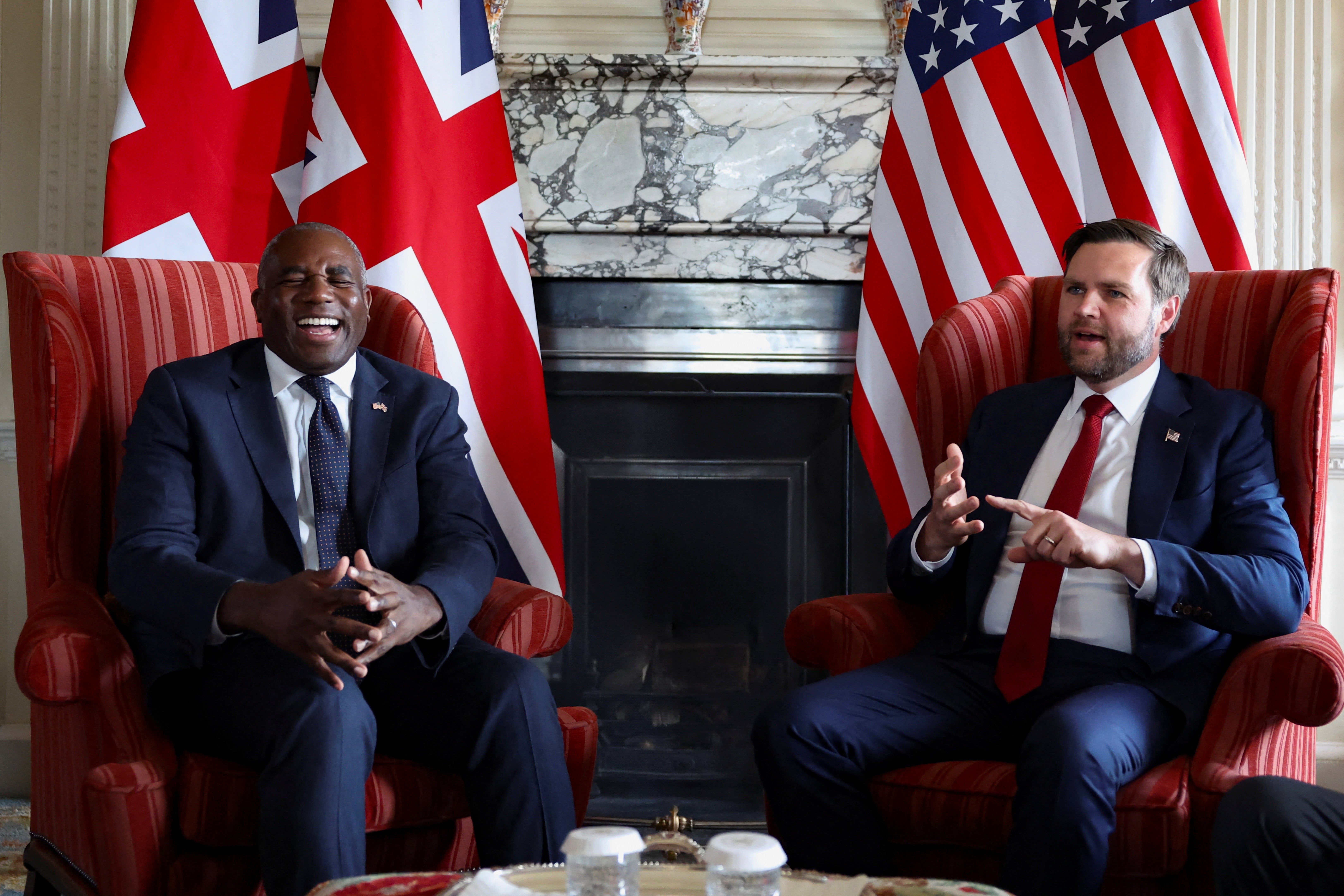 Ministar vanjskih poslova David Lammy i američki potpredsjednik JD Vance