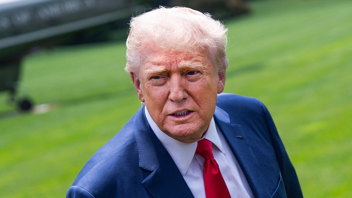 Donald Trump gledao je na travnjaku Bijele kuće.