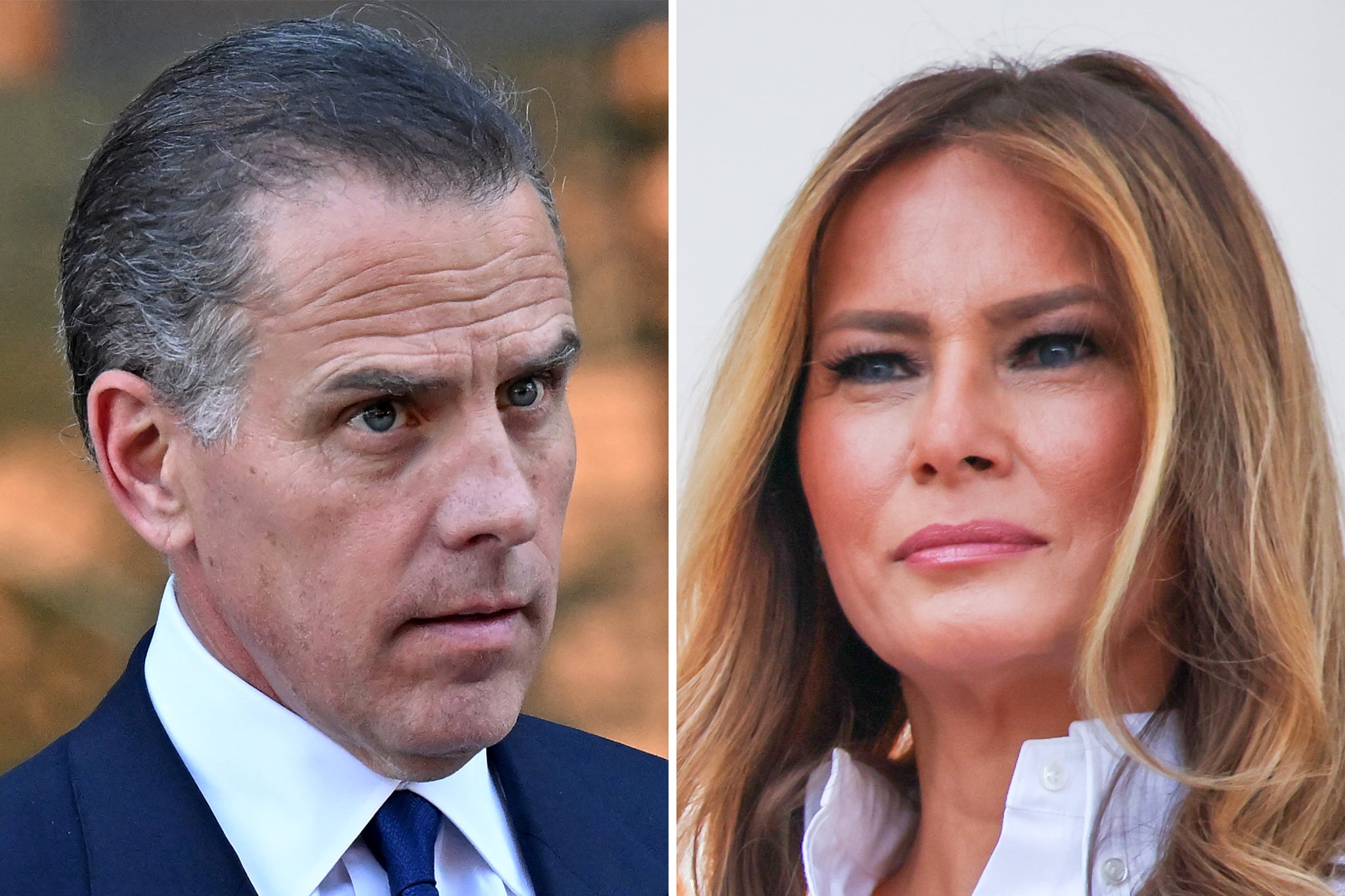 Hunter Biden i prva dama Melania Trump, koji se sukobljavaju nakon što je bivši navodno da je potonji upoznao njenog supruga predsjednika Donalda Trumpa, pokojni pedofil Jeffrey Epstein