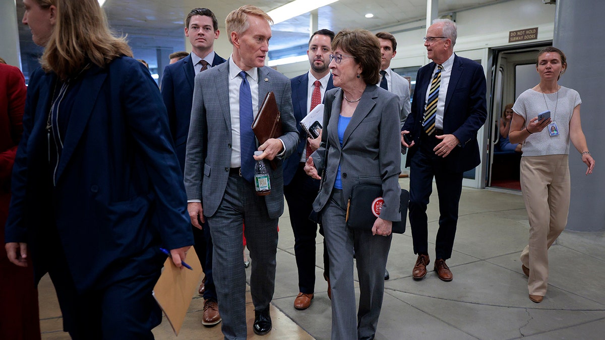 Sens. James Lankford, R-Okla, i Susan Collins, R-Maine