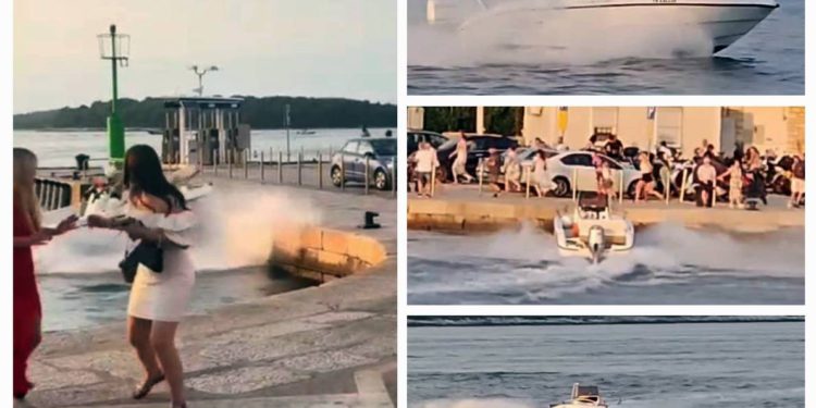 VIDEO Dobili smo nove snimke udara glisera u rovinjsku rivu: "Auuu, sad će bit' s*anje!"