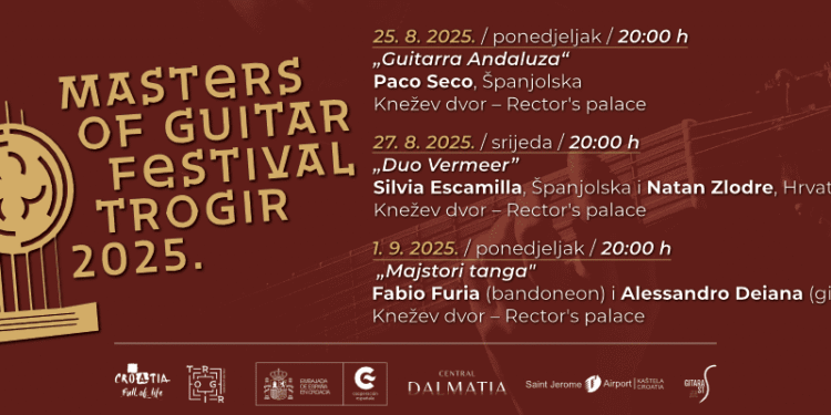 „MAJSTORI GITARE“ Vrhunski glazbeni festival u Kneževom dvoru