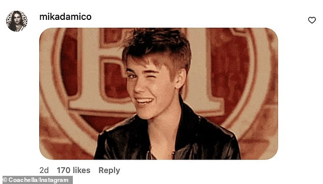 Jedan korisnik društvenih medija odgovorio je na najavu Coachella s memom Bieber Winking