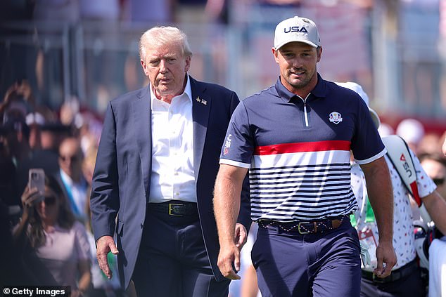 Predsjednik ide na prvu kutiju s američkim golferom Bryson Dechambeau