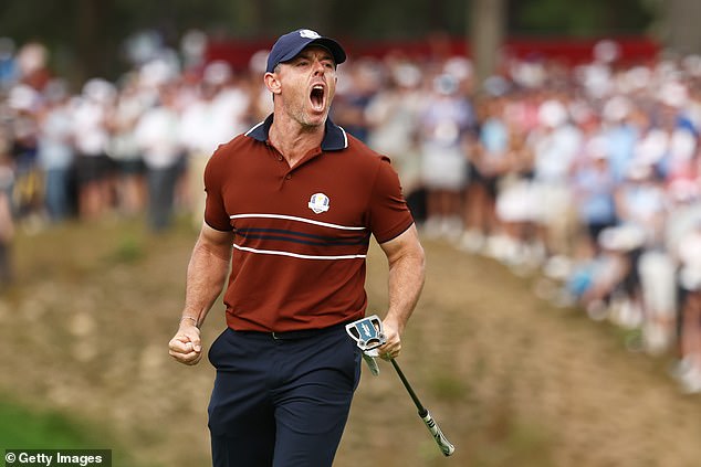 McIlroy je povikao 'f *** ing hame on' dok je pretvorio vitalni putt na 14 kako bi preuzeo vodstvo
