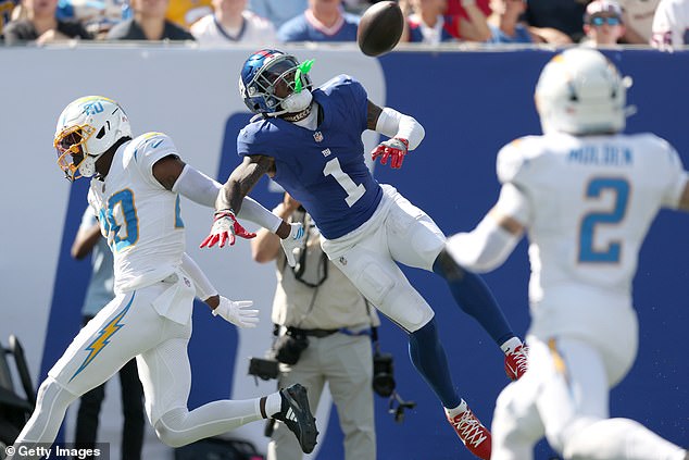 Nabers je već bio bolovan u zraku nakon što se ozlijedio dok je sadio nogu