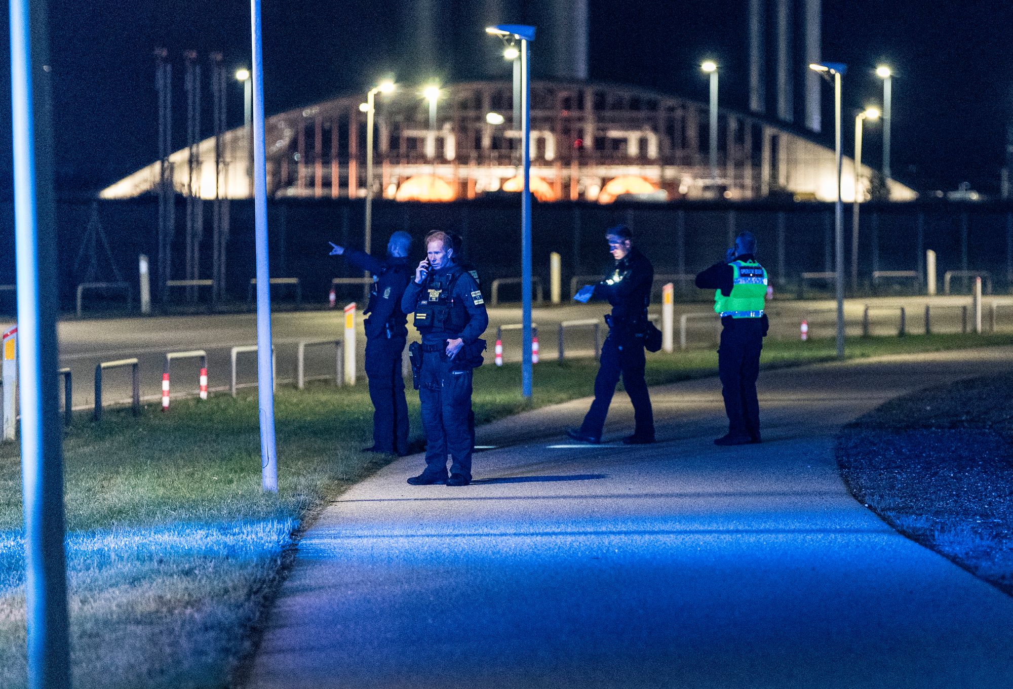 Danska policija viđena je u aerodromu Kopenhagen, u Kastupu u blizini Kopenhagena u ponedjeljak