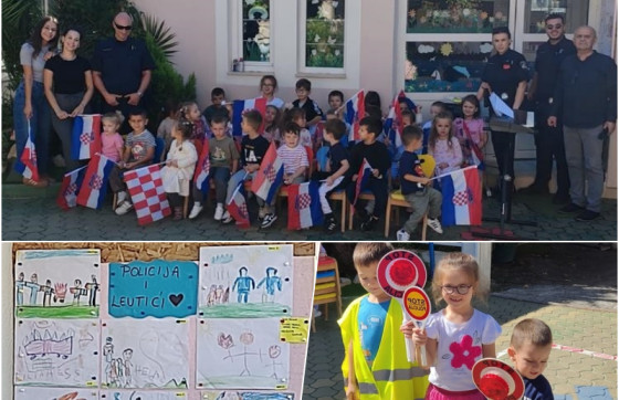 Djeca Dječjeg vrtića Leut i ove godine na najljepši način čestitala Dan policije