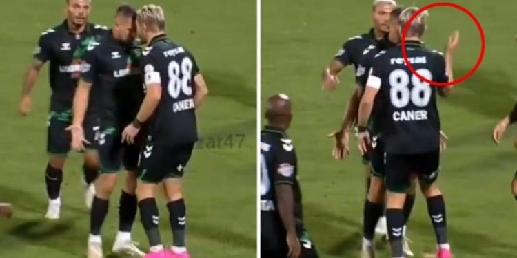 Erkin, ali što radiš? Šamajte suigraču i izravno crveno!