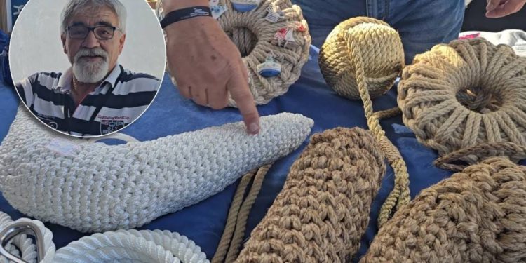 MEŠTAR OD KONOPA Kapetan iz Kostrene jedan je od posljednjih čuvara pomorske tradicije u pletenju brodskih brkova i bokobrana