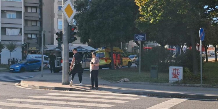 Nesvakidašnja prometna nesreća na Bulevaru: pas se otrgnuo vlasnici i podletio pod vozilo Hitne pomoći. Nije preživio