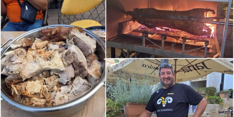 Slobodna Dalmacija – FOTO Na Braču nema svinjske kuge! Pogledajte kakvu su grdosiju ispekli; ražanj dug 4 metra okretao se cijelu noć…