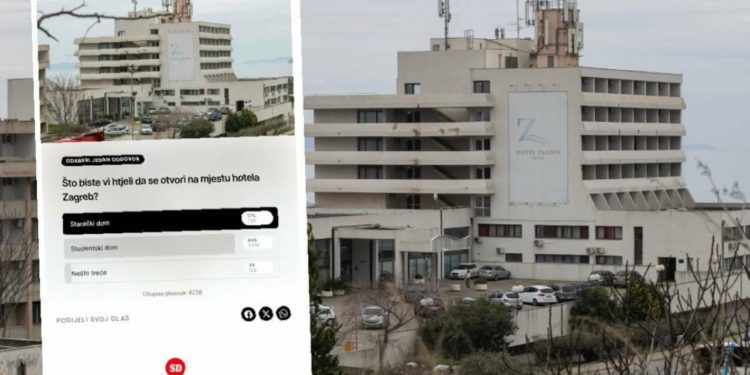 Slobodna Dalmacija – U anketi smo vas pitali treba li na mjestu Hotela Zagreb biti studentski ili starački dom. Onda se dogodilo nešto čudno