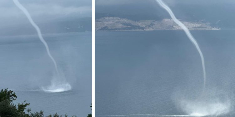 Spektakularna pijavica snimljena kod Omiša