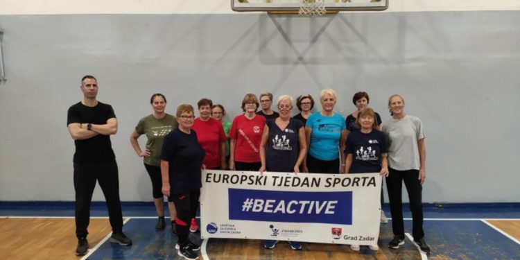 Sportska zajednica Zadra uključila starije i zaposlene u program vježbanja povodom Europskog tjedna sporta