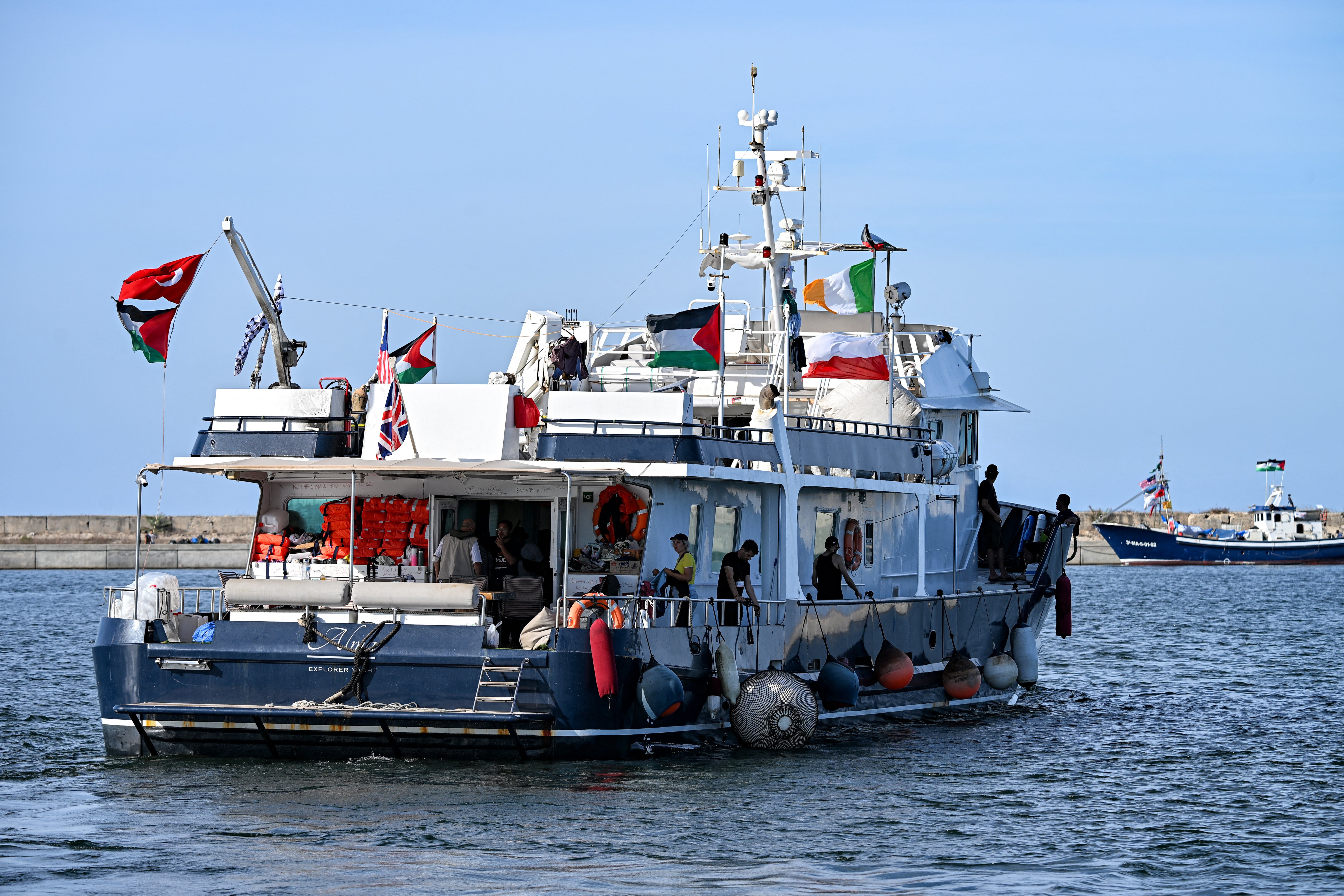 Globalnu flotilu Sumud sastoji se od oko 44 čamca