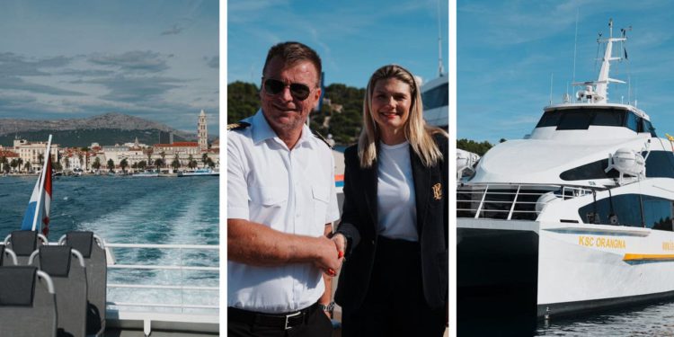 Veliki dan za Šoltu: Orangina zaplovila i povezala otok sa Splitom u samo 25 minuta