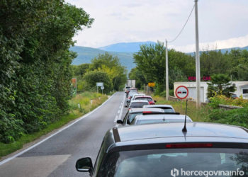 Zaustavljen promet između Mostara i Jablanice