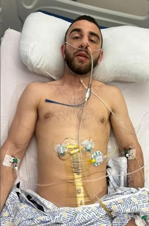 Then, last year, Collins was rushed to hospital with a twisted bowel and put through eight hours of emergency surgery