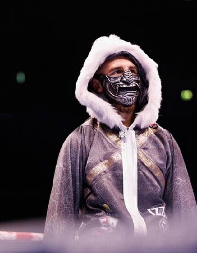 Collins tradition of wearing a mask into the ring was inspired by watching Greek-Australian lightweight Michael Katsidis