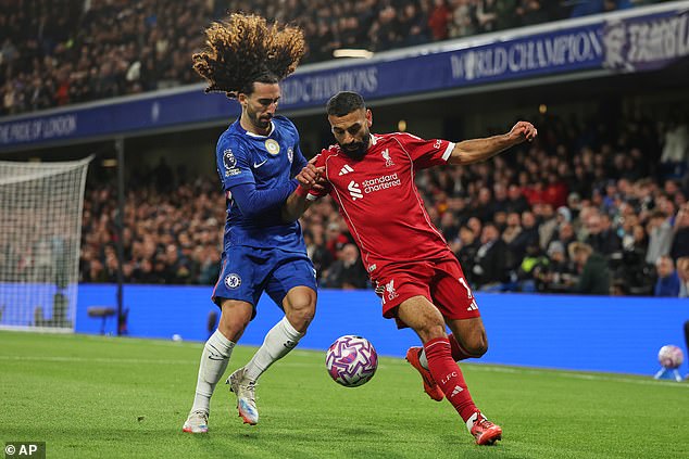 Chelsea lijevo leđa Marc Cucurella iskoristio je Salahov nedostatak praćenja kako bi pomogao pobjedniku za Blues u subotu
