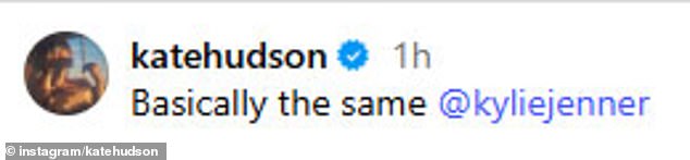 Hudson je u šali napisao post: 'U osnovi isti @KylieJenner'