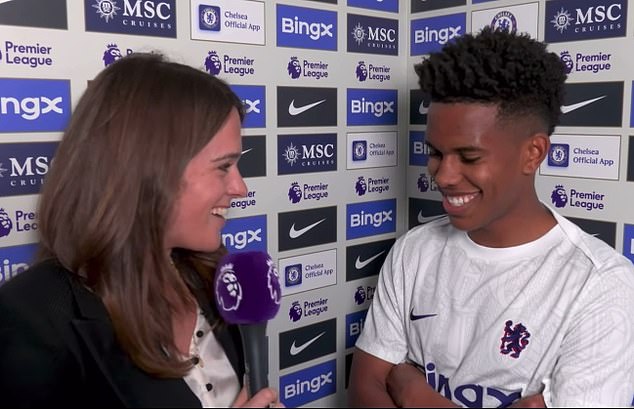 The journalist was the only UK correspondent able to speak to Chelsea starlet Estevao in the aftermath of his late winning goal against Liverpool