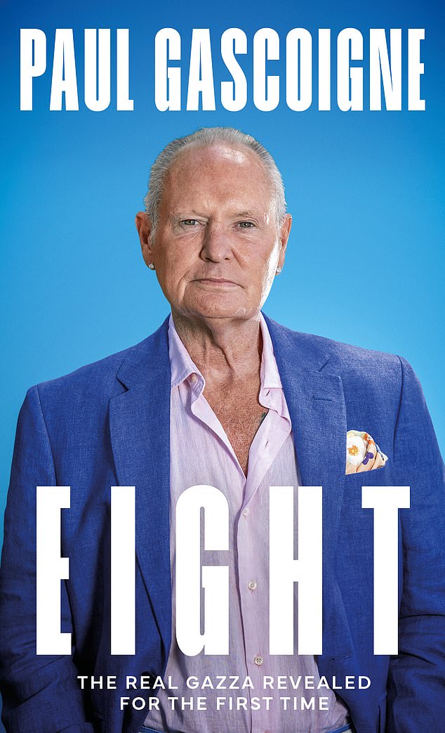 The jacket for Gascoigne's new autobiography, which is set to be published on October 23