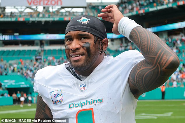 Tagovailoa i dupini pali su na 1-5 nakon što su u nedjelju gubili punjače